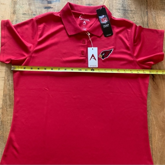 Arizona Cardinals Antigua Women's Tribute Polo T-shirt Cardinal Size Medium - Picture 5 of 12
